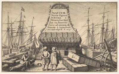Strona tytułowa: Holenderskie statki, 1647. autorstwa Wenceslaus Hollar