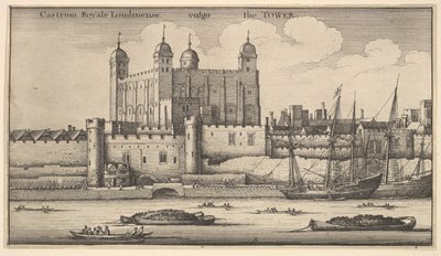 Tower of London, 1625-77. autorstwa Wenceslaus Hollar