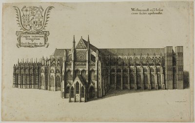 Widok z kościoła North Westminster autorstwa Wenceslaus Hollar