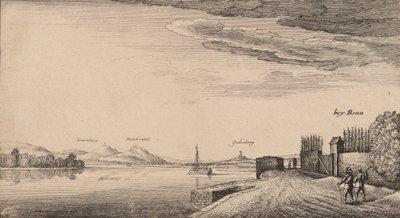 Widok na Lewenberg. autorstwa Wenceslaus Hollar