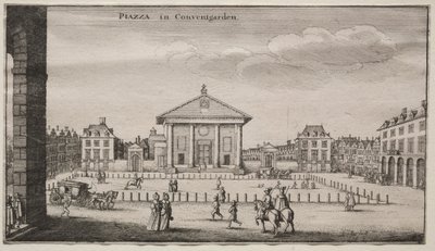 Widoki na Londyn: Piazza w Covent Garden. autorstwa Wenceslaus Hollar