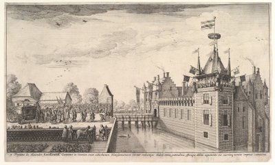 Wizyta u A. Roelantsa, 1650. autorstwa Wenceslaus Hollar
