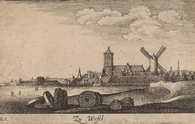 Wesel, 1635. autorstwa Wenceslaus Hollar