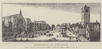 Westminster w 1650 autorstwa Wenceslaus Hollar