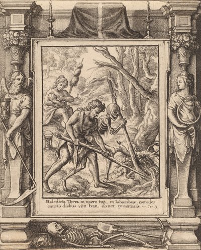 Kiedy Adam Delved, 1651. autorstwa Wenceslaus Hollar