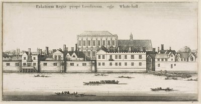 Whitehall od rzeki autorstwa Wenceslaus Hollar