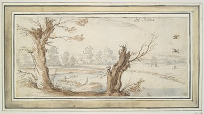 Wierzby nad rzeką Rur autorstwa Wenceslaus Hollar