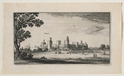 Zamek Windsor od południowego wschodu, 1644. autorstwa Wenceslaus Hollar