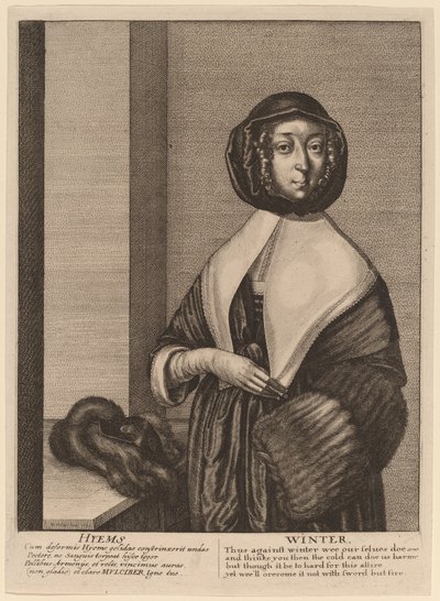 Zima autorstwa Wenceslaus Hollar