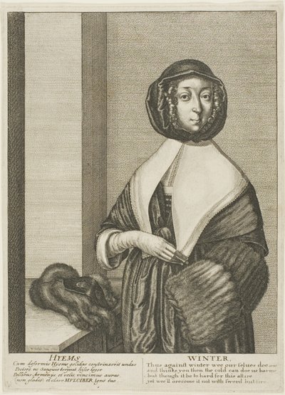 Zima autorstwa Wenceslaus Hollar