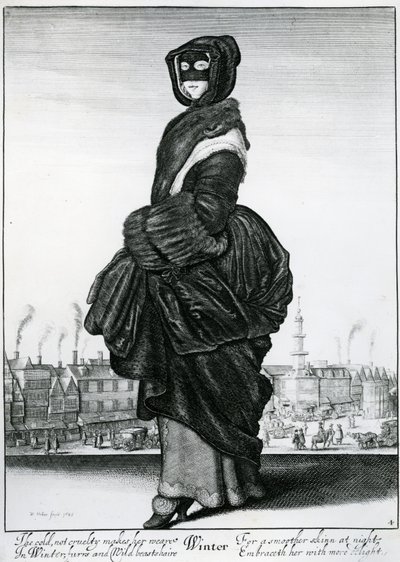 Zima autorstwa Wenceslaus Hollar