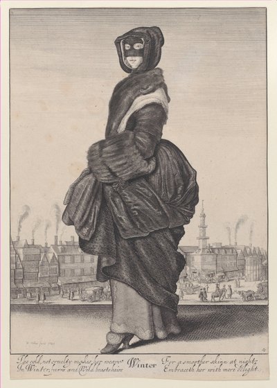 Zima, z Pory roku, 1643-44., 1643-44. autorstwa Wenceslaus Hollar