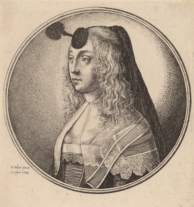 Kobieta z Antwerpii, 1643. autorstwa Wenceslaus Hollar