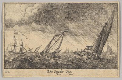 Zuyder Zee, 1635. autorstwa Wenceslaus Hollar