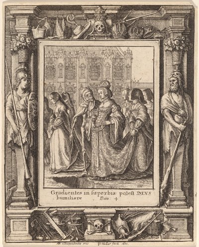 Cesarzowa autorstwa Wenceslaus Hollar after Hans Holbein the Younger after Abraham van Diepenbeeck