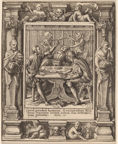 Gracze autorstwa Wenceslaus Hollar after Hans Holbein the Younger after Abraham van Diepenbeeck