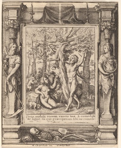 Rajski ogród autorstwa Wenceslaus Hollar after Hans Holbein the Younger after Abraham van Diepenbeeck
