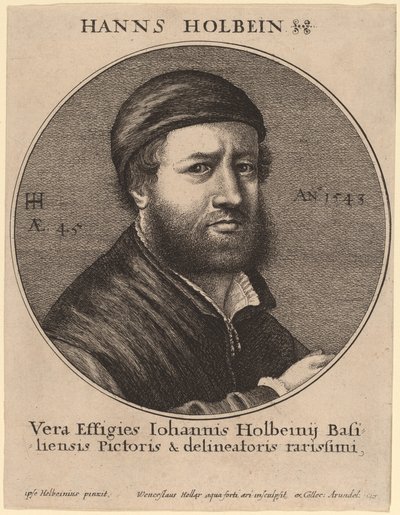 Hans Holbein Młodszy autorstwa Wenceslaus Hollar after Hans Holbein the Younger