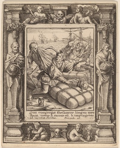 Kupiec autorstwa Wenceslaus Hollar after Hans Holbein the Younger after Abraham van Diepenbeeck