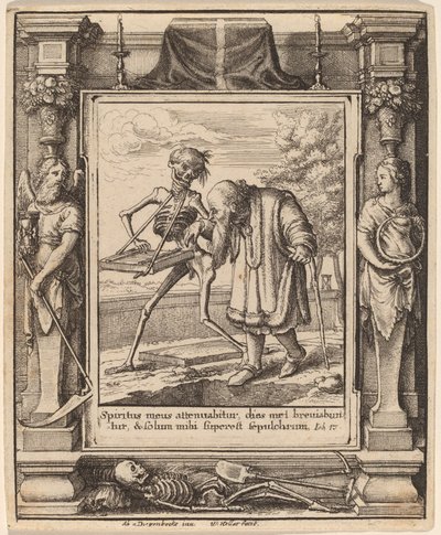 Starzec autorstwa Wenceslaus Hollar after Hans Holbein the Younger after Abraham van Diepenbeeck