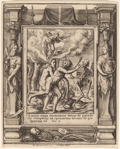 raj utracony autorstwa Wenceslaus Hollar after Hans Holbein the Younger after Abraham van Diepenbeeck