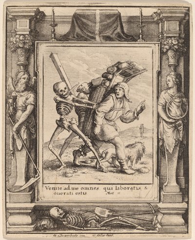 Domokrążca autorstwa Wenceslaus Hollar after Hans Holbein the Younger after Abraham van Diepenbeeck