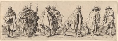 Ośmiu żebraków autorstwa Wenceslaus Hollar after Jacques Callot