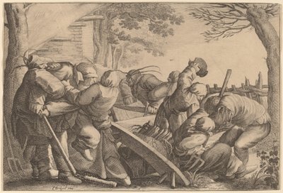 Chłopska Bójka autorstwa Wenceslaus Hollar after Pieter Bruegel the Elder