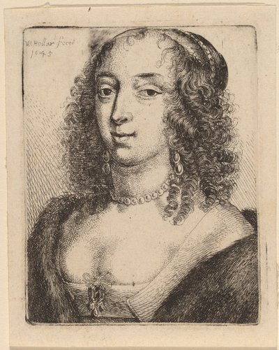 Księżna Lennox autorstwa Wenceslaus Hollar after Sir Anthony van Dyck