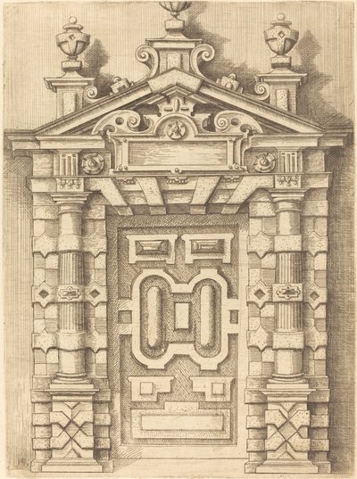 Frontonowe drzwi autorstwa Wendel Dietterlin