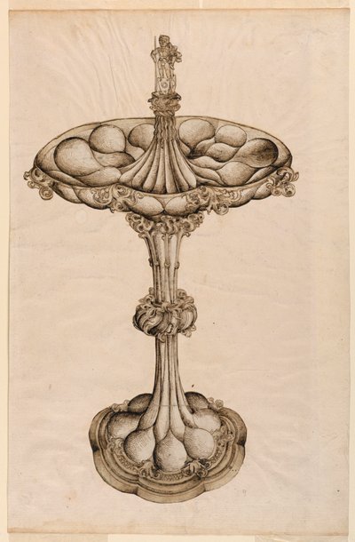 Rysunek, srebrny element centralny, 1498 autorstwa Wenzel von Olmütz