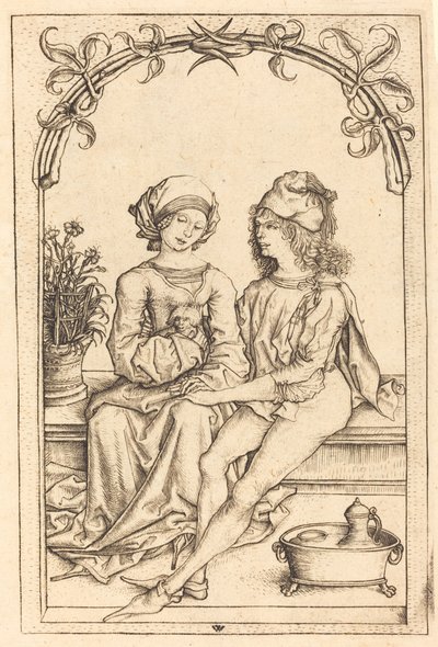 Kochankowie autorstwa Wenzel von Olmutz after Master of the Housebook