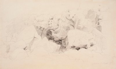 Kamienne wióry w lesie autorstwa Werner Holmberg