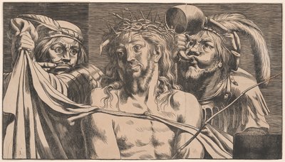 Szydzenie z Chrystusa autorstwa Werner van den Valckert