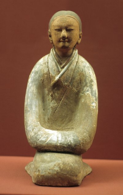 Kobieta siedząca na piętach, 206 p.n.e.-8 n.e. autorstwa Western Han Dynasty Chinese School