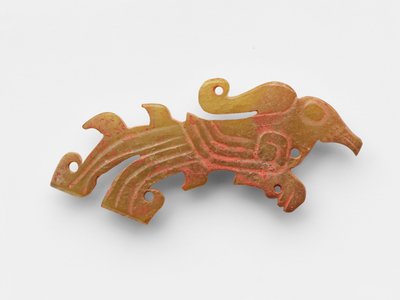 Wisiorek w formie ptaka, ok.1050-ok.950 pne (nefryt, nefryt) autorstwa Western Zhou Dynasty Chinese School