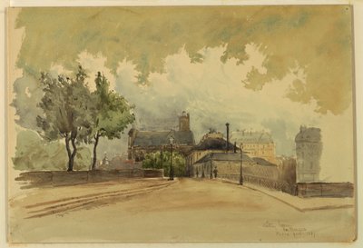 Rysunek, The Marque, Paryż, 1887 r. autorstwa Whitney Warren Jr.