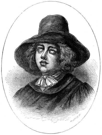 George Fox, założyciel kwakrów, XVII w. ok. 1880 r. autorstwa Whymper