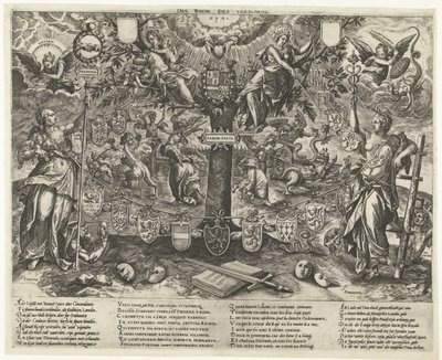 Drzewo Przymierza, 1578 Drzewo Przymierzy / Arbor Pacis (tytuł na obiekcie) autorstwa Wierix