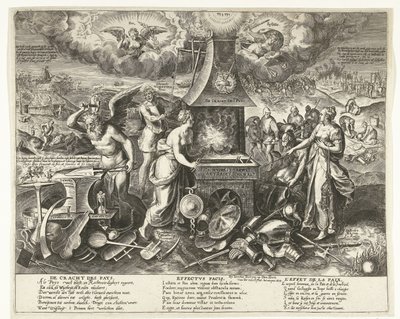 Moc pokoju, 1678 The Power of the Pays (tytuł na obiekcie) autorstwa Wierix