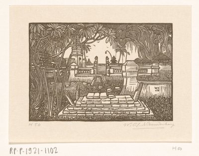 Cmentarz w Singaraja na Bali Cmentarz na Bali autorstwa Wijnand Otto Jan Nieuwenkamp (signed by artist)