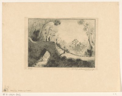 Most w Mardze na Bali Most (tytuł oryginalny) autorstwa Wijnand Otto Jan Nieuwenkamp (signed by artist)
