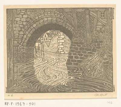 Most w Mechelen (tytuł oryginalny) autorstwa Wijnand Otto Jan Nieuwenkamp (signed by artist)