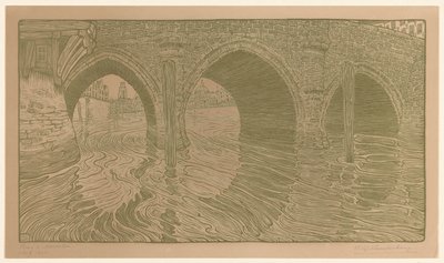 Most w Mechelen (tytuł oryginalny) autorstwa Wijnand Otto Jan Nieuwenkamp (signed by artist)