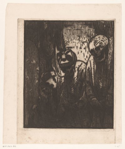 Katakumby, Palermo (oryginalny tytuł na obiekcie) autorstwa Wijnand Otto Jan Nieuwenkamp (signed by artist)