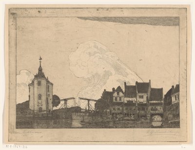 Port w Enkhuizen (oryginalny tytuł) autorstwa Wijnand Otto Jan Nieuwenkamp (signed by artist)