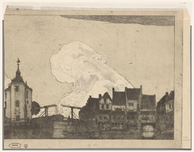 Port w Enkhuizen (oryginalny tytuł) autorstwa Wijnand Otto Jan Nieuwenkamp (signed by artist)