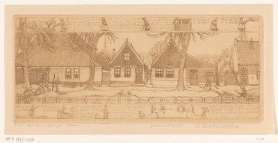 Okolica rolnika, Edam (oryginalny tytuł na obiekcie) autorstwa Wijnand Otto Jan Nieuwenkamp (signed by artist)