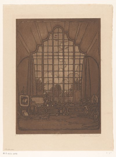 Wnętrze pracowni Wijnanda Otto Jana Nieuwenkampa w Het Marken w Edamie W moim studio Edam (tytuł oryginalny) autorstwa Wijnand Otto Jan Nieuwenkamp (signed by artist)
