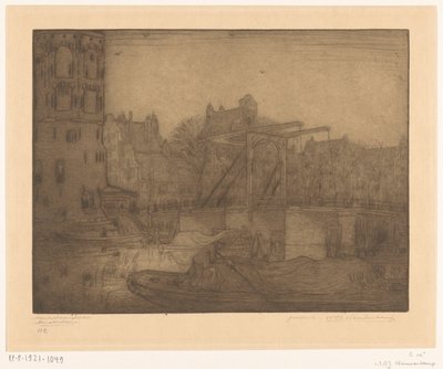 Montelbaanstoren, Amsterdam (tytuł oryginalny) autorstwa Wijnand Otto Jan Nieuwenkamp (signed by artist)